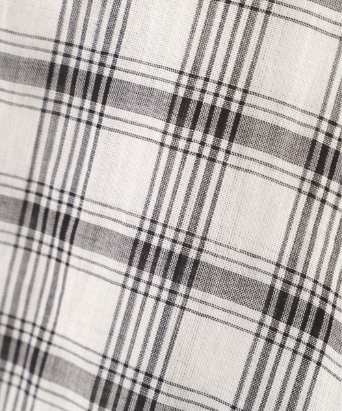 MARGARET HOWELL(マーガレットハウエル)の「SOFT COTTON CHECK(シャツ/ブラウス・レディース・ホワイト×ブラック/ブラック×ホワイト・2/1)」の7枚目の写真