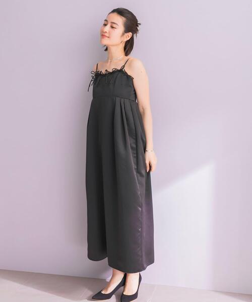 URBAN RESEARCH ROSSO WOMEN(アーバンリサーチ ロッソ)の「ANDRESD RIBBONS DRESS×SHEER TOPS(ドレス・レディース・ブラック/ネイビー・MEDIUM)」の19枚目の写真