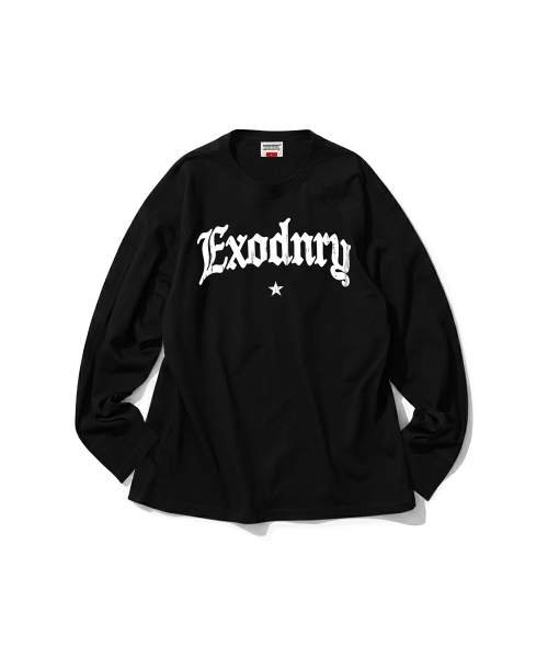 EXTRAORDINARY(エクストラオーディナリー)の「STAR LOGO LS TEE BLACK(Tシャツ/カットソー・メンズ・その他・MEDIUM/LARGE/X-LARGE)」の1枚目の写真