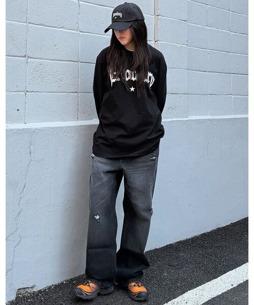 EXTRAORDINARY(エクストラオーディナリー)の「STAR LOGO LS TEE BLACK(Tシャツ/カットソー・メンズ・その他・MEDIUM/LARGE/X-LARGE)」の8枚目の写真