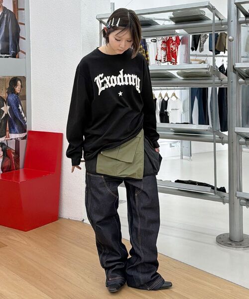 EXTRAORDINARY(エクストラオーディナリー)の「STAR LOGO LS TEE BLACK(Tシャツ/カットソー・メンズ・その他・MEDIUM/LARGE/X-LARGE)」の10枚目の写真