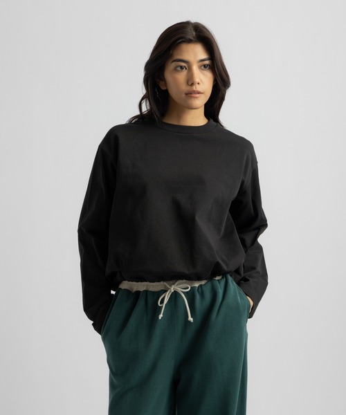 Saturdays NYC(サタデーズ ニューヨークシティ )の「Arisa LS Top(Tシャツ/カットソー・レディース・ブラック/ホワイト/ブラウン・L/M/S)」の14枚目の写真