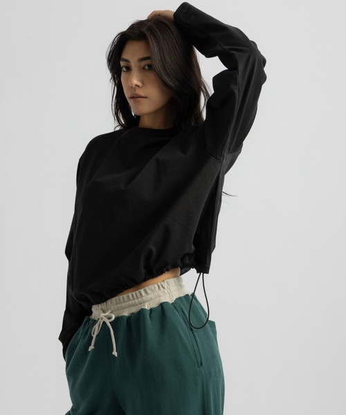 Saturdays NYC(サタデーズ ニューヨークシティ )の「Arisa LS Top(Tシャツ/カットソー・レディース・ブラック/ホワイト/ブラウン・L/M/S)」の15枚目の写真
