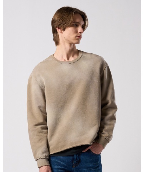 wjk(ダヴルジェイケイ)の「fade cut-off sweatshirt(スウェット・メンズ・ブラック/ネイビー/ベージュ・X-LARGE/LARGE/MEDIUM/SMALL)」の2枚目の写真