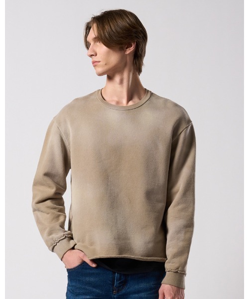 wjk(ダヴルジェイケイ)の「fade cut-off sweatshirt(スウェット・メンズ・ブラック/ネイビー/ベージュ・X-LARGE/LARGE/MEDIUM/SMALL)」の4枚目の写真