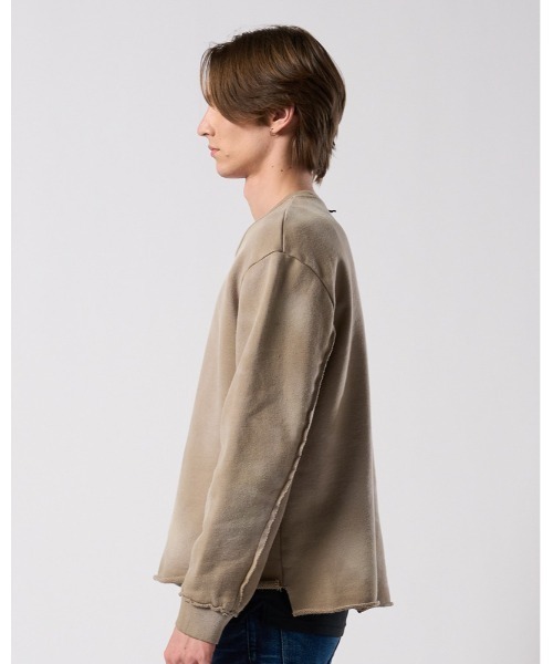 wjk(ダヴルジェイケイ)の「fade cut-off sweatshirt(スウェット・メンズ・ブラック/ネイビー/ベージュ・X-LARGE/LARGE/MEDIUM/SMALL)」の5枚目の写真