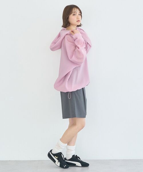 earth music&ecology(アースミュージックアンドエコロジー)の「アノラックフーディ(パーカー・レディース・ブラウン/ピンク/オフホワイト/ライトグリーン・FREE)」の20枚目の写真