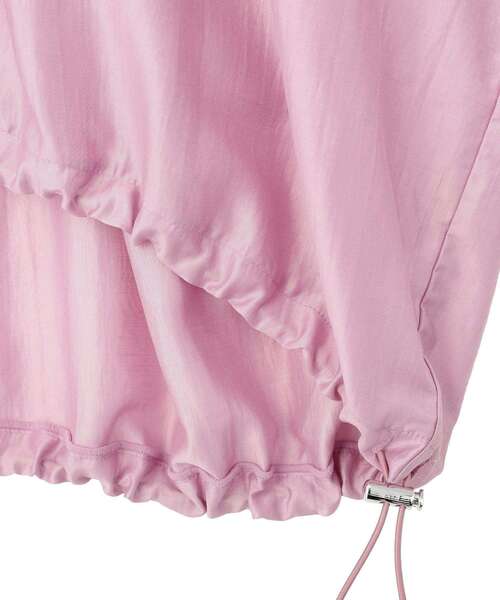 earth music&ecology（アースミュージックアンドエコロジー）の「アノラックフーディ（パーカー・レディース・ブラウン/ピンク/オフホワイト/ライトグリーン・FREE）」の6枚目の写真