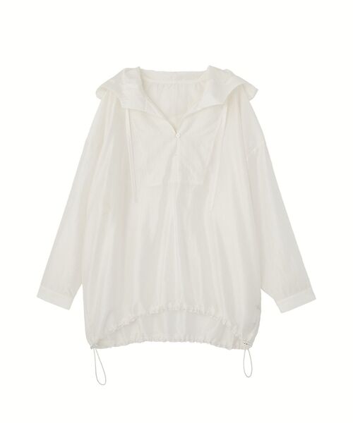 earth music&ecology（アースミュージックアンドエコロジー）の「アノラックフーディ（パーカー・レディース・ブラウン/ピンク/オフホワイト/ライトグリーン・FREE）」の13枚目の写真