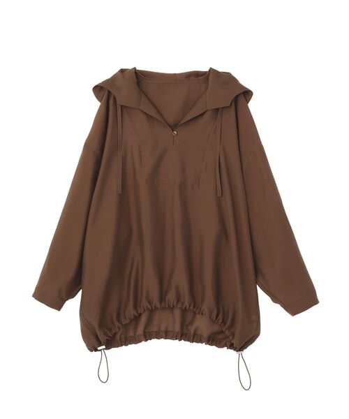 earth music&ecology（アースミュージックアンドエコロジー）の「アノラックフーディ（パーカー・レディース・ブラウン/ピンク/オフホワイト/ライトグリーン・FREE）」の15枚目の写真