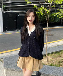 DAYLIFE（デイライフ）の「ペルソナカーディガン（ネイビー）（カーディガン/ボレロ）」