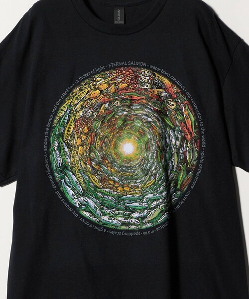 Steven Alan(スティーブンアラン)の「<RAY TROLL> SALMON TEE/Tシャツ(Tシャツ/カットソー・メンズ・ブラック・L/XL)」の5枚目の写真