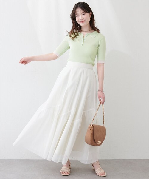 セール】ラメシアーポロニット（ニット/セーター）｜natural couture