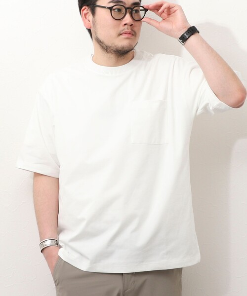 NOLLEY'S LIGHT（ノーリーズライト）の「《吸水速乾》PERFECTEX杢調ドライ　クルーネック　Tシャツ（Tシャツ/カットソー・メンズ・ホワイト/ライトグレー/チャコールグレー・M/L）」の10枚目の写真