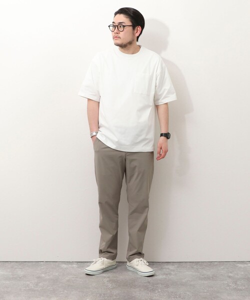 NOLLEY'S LIGHT（ノーリーズライト）の「《吸水速乾》PERFECTEX杢調ドライ　クルーネック　Tシャツ（Tシャツ/カットソー・メンズ・ホワイト/ライトグレー/チャコールグレー・M/L）」の7枚目の写真
