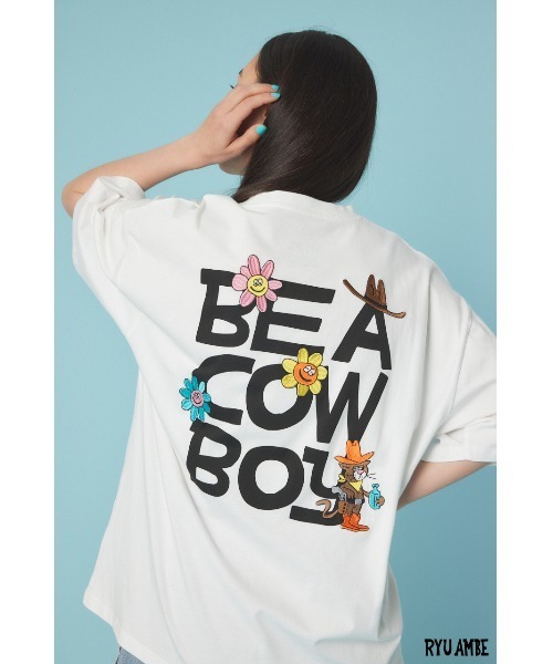 RODEO CROWNS WIDE BOWL(ロデオクラウンズワイドボウル)の「(ryu ambe)MOTIF刺繍Tシャツ(Tシャツ/カットソー・レディース・オフホワイト/ブルー/ブラック/カーキ・MEDIUM/LARGE)」の15枚目の写真