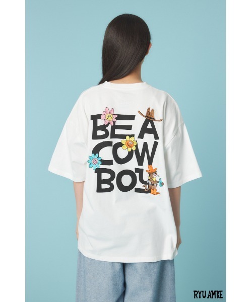 RODEO CROWNS WIDE BOWL(ロデオクラウンズワイドボウル)の「(ryu ambe)MOTIF刺繍Tシャツ(Tシャツ/カットソー・レディース・オフホワイト/ブルー/ブラック/カーキ・MEDIUM/LARGE)」の20枚目の写真