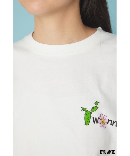 RODEO CROWNS WIDE BOWL(ロデオクラウンズワイドボウル)の「(ryu ambe)MOTIF刺繍Tシャツ(Tシャツ/カットソー・レディース・オフホワイト/ブルー/ブラック/カーキ・MEDIUM/LARGE)」の21枚目の写真