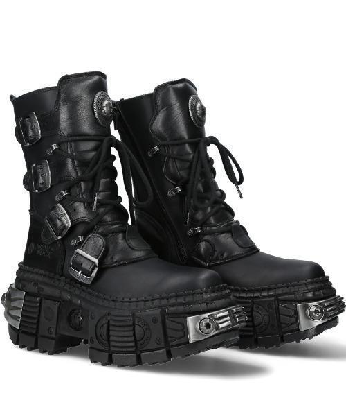 NEW ROCK（ニューロック）の「NEW ROCK/ニューロック/M-WALL373-S3（ブーツ・メンズ・ブラック・41/42/43）」の2枚目の写真
