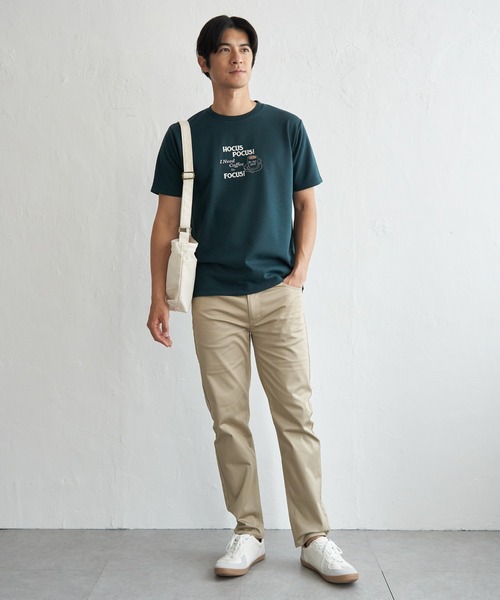 ikka（イッカ）の「【接触冷感】ポンチ刺繍Ｔシャツ（Tシャツ/カットソー・メンズ・グリーン/ホワイト/ネイビー・XL/L/M/S）」の8枚目の写真
