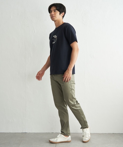 ikka（イッカ）の「【接触冷感】ポンチ刺繍Ｔシャツ（Tシャツ/カットソー・メンズ・グリーン/ホワイト/ネイビー・XL/L/M/S）」の11枚目の写真