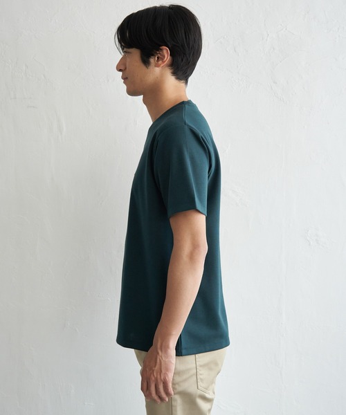 ikka（イッカ）の「【接触冷感】ポンチ刺繍Ｔシャツ（Tシャツ/カットソー・メンズ・グリーン/ホワイト/ネイビー・XL/L/M/S）」の13枚目の写真