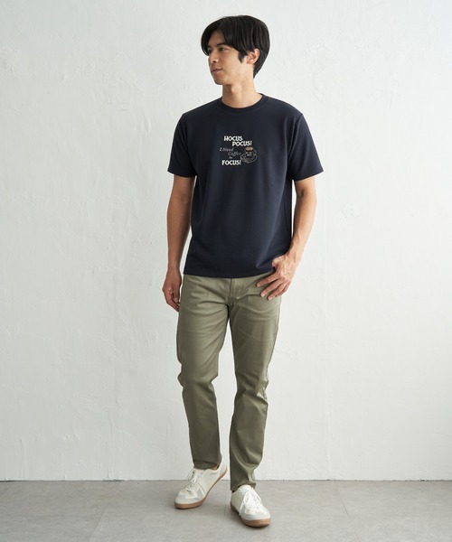 ikka（イッカ）の「【接触冷感】ポンチ刺繍Ｔシャツ（Tシャツ/カットソー・メンズ・グリーン/ホワイト/ネイビー・XL/L/M/S）」の12枚目の写真