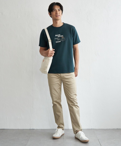 ikka（イッカ）の「【接触冷感】ポンチ刺繍Ｔシャツ（Tシャツ/カットソー・メンズ・グリーン/ホワイト/ネイビー・XL/L/M/S）」の9枚目の写真