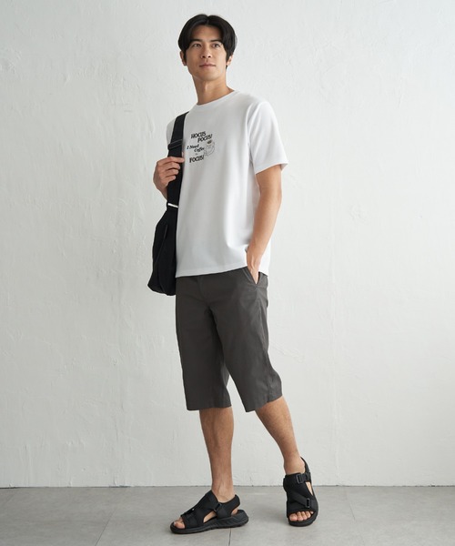 ikka（イッカ）の「【接触冷感】ポンチ刺繍Ｔシャツ（Tシャツ/カットソー・メンズ・グリーン/ホワイト/ネイビー・XL/L/M/S）」の5枚目の写真