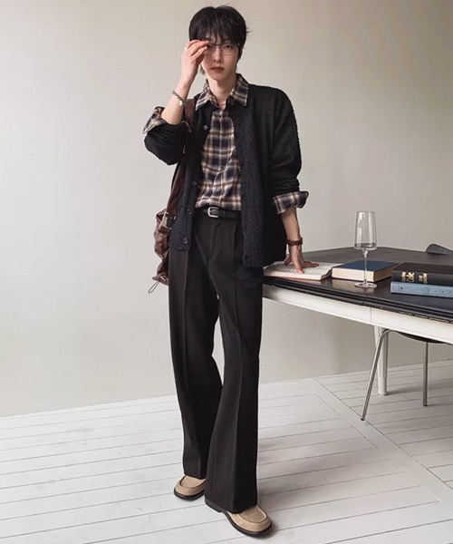 NOWLE(ノウル)の「【NOWLE】オンブレチェック ルーズフィット レギュラーカラー シャツ / TC素材(シャツ/ブラウス・メンズ・チェック・MEDIUM/LARGE/X-LARGE)」の18枚目の写真