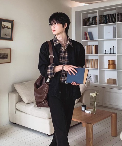 NOWLE(ノウル)の「【NOWLE】オンブレチェック ルーズフィット レギュラーカラー シャツ / TC素材(シャツ/ブラウス・メンズ・チェック・MEDIUM/LARGE/X-LARGE)」の22枚目の写真