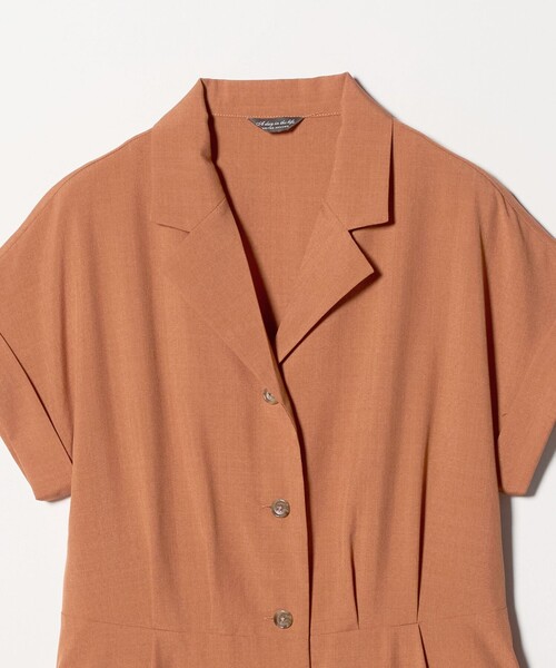 A DAY IN THE LIFE UNITED ARROWS(アデイインザライフユナイテッドアローズ)の「オープンカラー シャツワンピース ‐ウォッシャブル‐<A DAY IN THE LIFE>(ワンピース・レディース・ロイヤルブルー/オレンジ/ダークグレー/ブラック・FREE)」の12枚目の写真