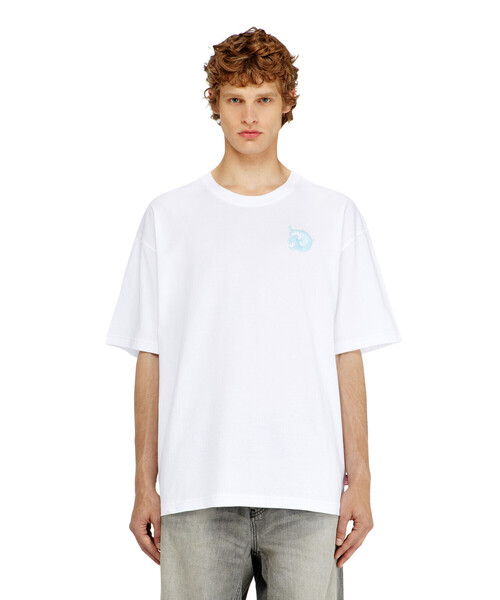 DIESEL(ディーゼル)の「メンズ Tシャツ T-BOXT-AA11(Tシャツ/カットソー・メンズ・ホワイト/グリーン系その他・XXX-LARGE/X-LARGE/X-SMALL/XX-LARGE/MEDIUM/SMALL/LARGE)」の4枚目の写真