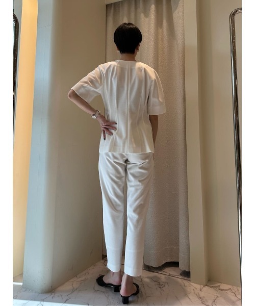 ESTNATION(エストネーション)の「ESTNATION / メッシュジャージーパンツ(その他パンツ・レディース・オフホワイト/ブラック・36/38)」の11枚目の写真