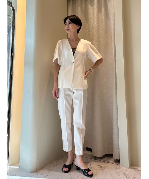 ESTNATION(エストネーション)の「ESTNATION / メッシュジャージーパンツ(その他パンツ・レディース・オフホワイト/ブラック・36/38)」の13枚目の写真
