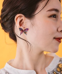 662333:グラデーション蝶々ピアス