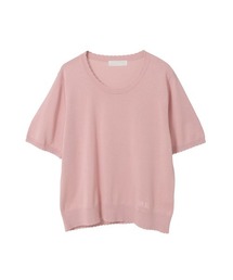 ロゴ刺繍ニット