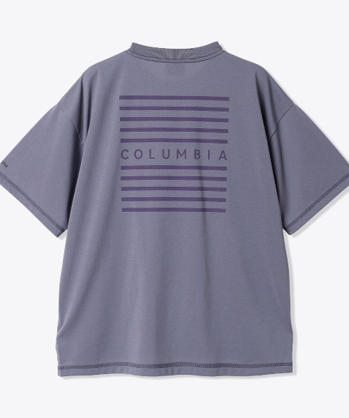Columbia(コロンビア)の「Columbia コロンビア ウィメンズバラードガーデンオムニフリーズゼロショートスリーブTシャツ(Tシャツ/カットソー・レディース・アイボリー/グレー・S/L)」の2枚目の写真
