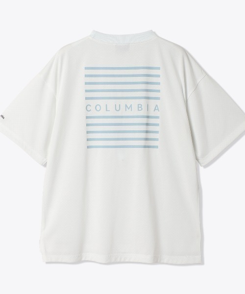Columbia(コロンビア)の「Columbia コロンビア ウィメンズバラードガーデンオムニフリーズゼロショートスリーブTシャツ(Tシャツ/カットソー・レディース・アイボリー/グレー・S/L)」の1枚目の写真