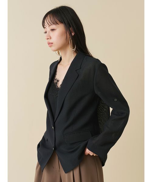 SNIDEL(スナイデル)の「シングルブレストテーラードジャケット(テーラードジャケット・レディース・アイボリー/ブラック/ブラウン・1/0)」の11枚目の写真