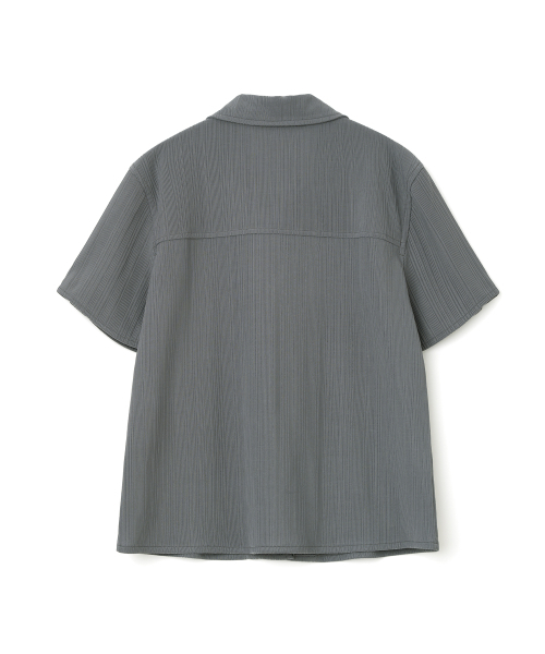MILLO WOMEN（ミロウーマン）の「プリーツショートスリーブシャツ[チャコールグレー]（シャツ/ブラウス・レディース・その他・ONE SIZE）」の3枚目の写真