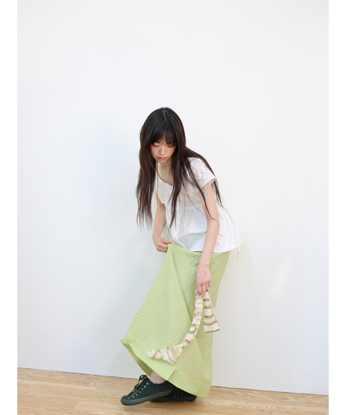 MUWM(ムウム)の「イランリバーシブルスカート Ylang Reversible Skirt (Olive)(スカート・レディース・オリーブ・OS)」の2枚目の写真