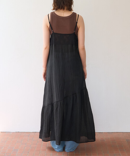 FREAK'S STORE(フリークスストア)の「限定展開 シアー レース 切替 キャミ ワンピース(ワンピース・レディース・ブラック/オフホワイト・フリ-)」の16枚目の写真