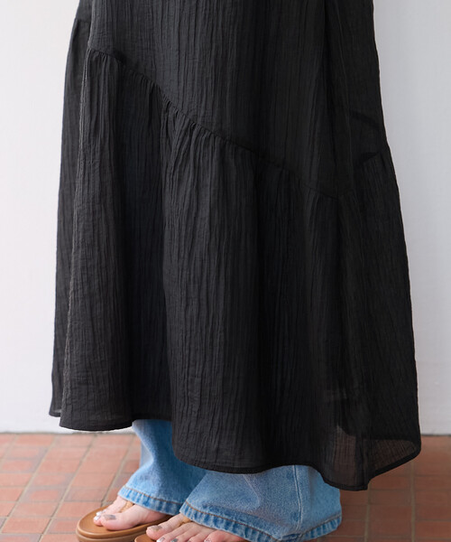 FREAK'S STORE(フリークスストア)の「限定展開 シアー レース 切替 キャミ ワンピース(ワンピース・レディース・ブラック/オフホワイト・フリ-)」の18枚目の写真