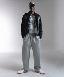 WORLD DILEMA DEPT Embroidery Sweat Pants (Grey)