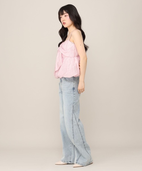 Heather(ヘザー)の「ジャガードリボンキャミ 1046539(キャミソール・レディース・ブラウン/ドット/ピンク/オフホワイト・FREE)」の18枚目の写真