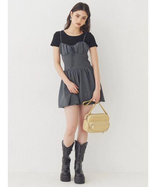 EVRIS（エヴリス）の「【MADE IN JAPAN】BASICシンプルショートTシャツ（Tシャツ/カットソー・レディース・ピンク/ホワイト/グレー/ブラック・FREE）」の11枚目の写真