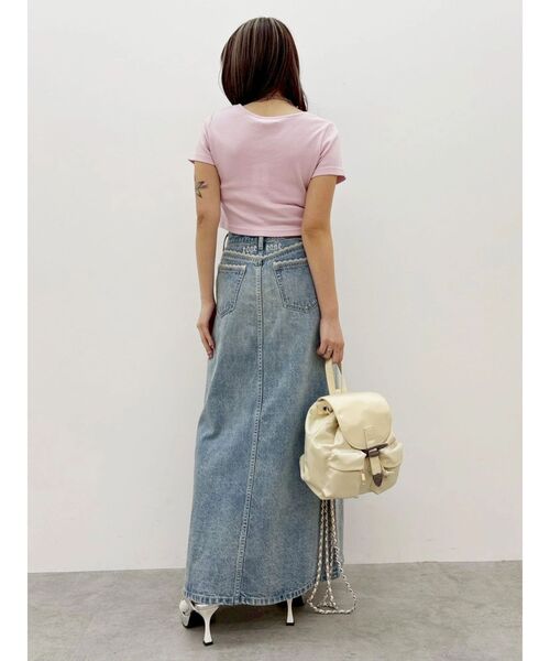 EVRIS（エヴリス）の「【MADE IN JAPAN】BASICシンプルショートTシャツ（Tシャツ/カットソー・レディース・ピンク/ホワイト/グレー/ブラック・FREE）」の21枚目の写真