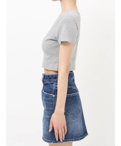 EVRIS（エヴリス）の「BASICシンプルショートTシャツ（Tシャツ/カットソー・レディース・ピンク/ホワイト・FREE）」の22枚目の写真