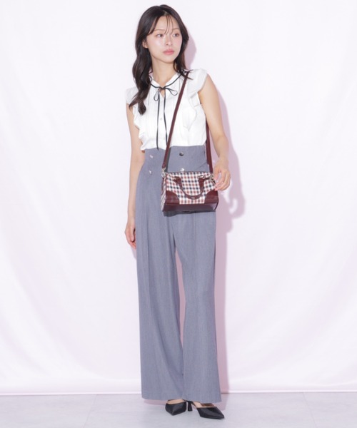 JILL by JILL STUART(ジルバイジルスチュアート)の「チェックミニボストンバッグ(ボストンバッグ・レディース・ベージュ系その他/ブラウン系その他・FREE)」の5枚目の写真